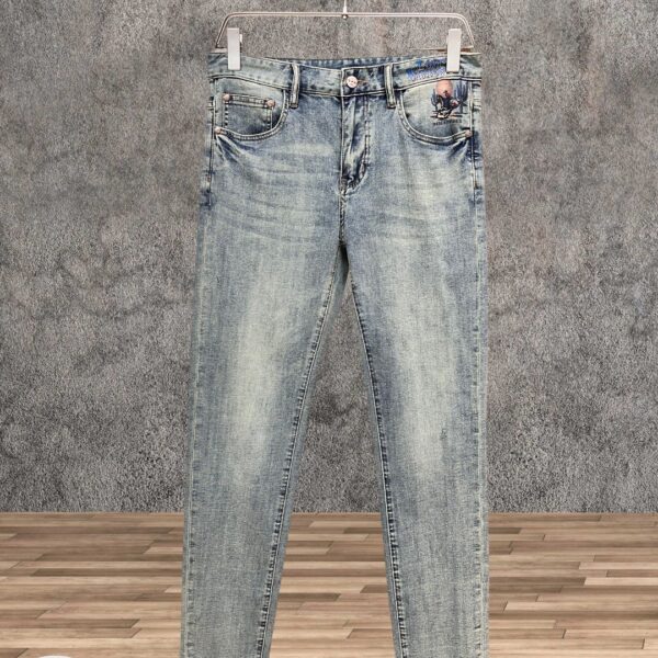 Louis Vuitton-Inspired 2025SS Premium Denim Jeans