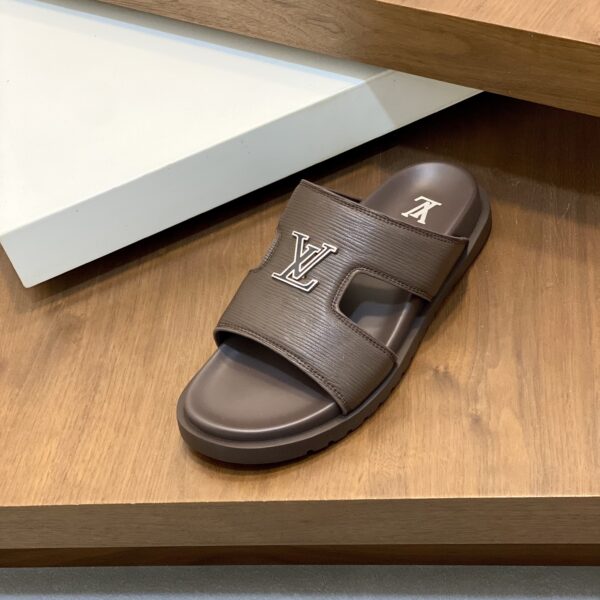 Louis Vuitton-Inspired Monogram Slides